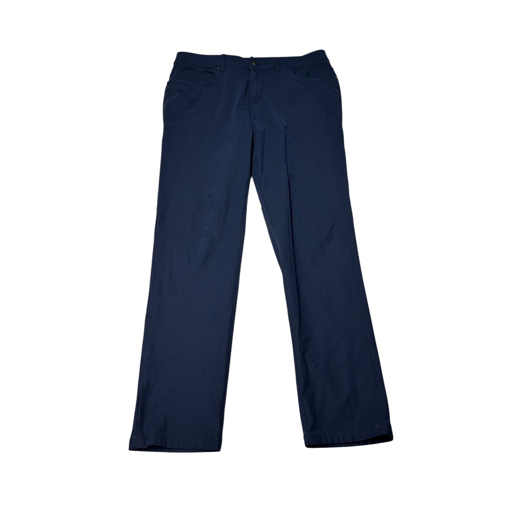 Lululemon ABC Slim-Fit 5 Pocket Pant Warpstreme Navy Blue Mens 34 x 32 t Tech